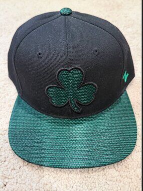 Boston Celtics Zephyr TD Garden Exclusive Snapback Flat Brim Shamrock Hat